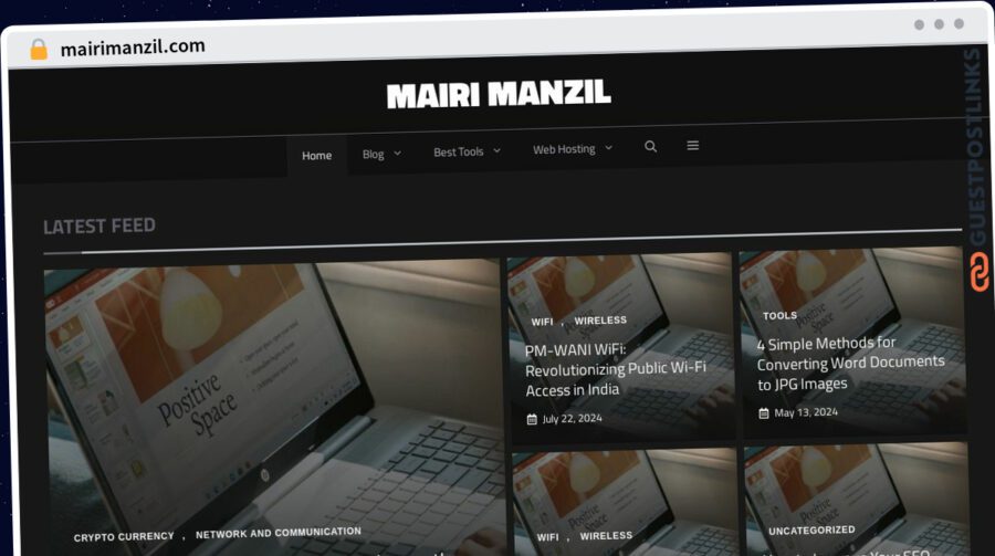Publish Guest Post on mairimanzil.com