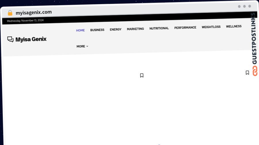 Publish Guest Post on myisagenix.com