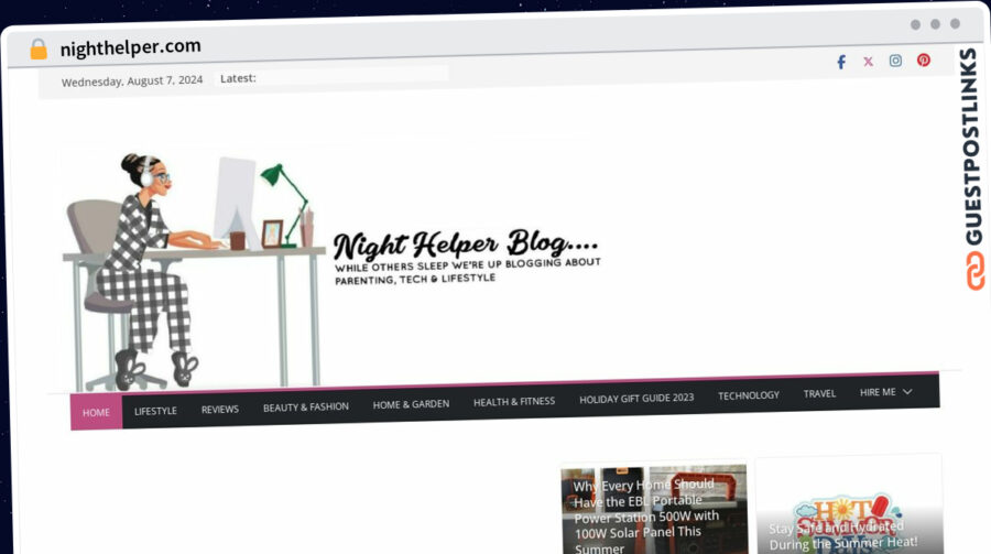Publish Guest Post on nighthelper.com
