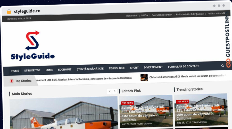 Publish Guest Post on styleguide.ro