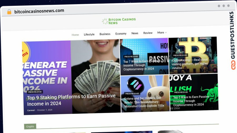 Publish Guest Post on bitcoincasinosnews.com