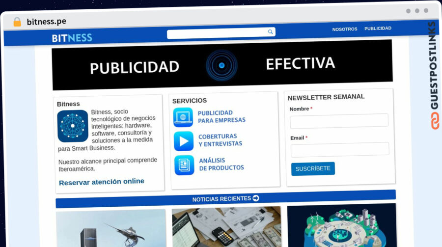 Publish Guest Post on bitness.pe