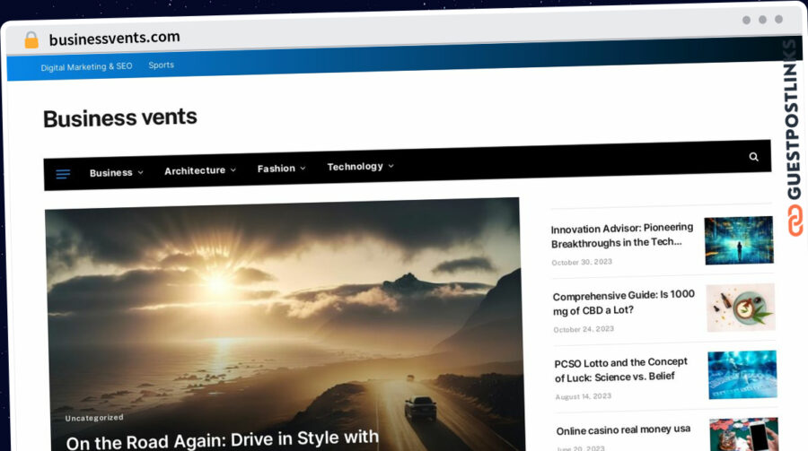 Publish Guest Post on businessvents.com