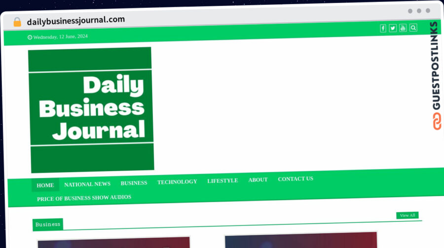 Publish Guest Post on dailybusinessjournal.com