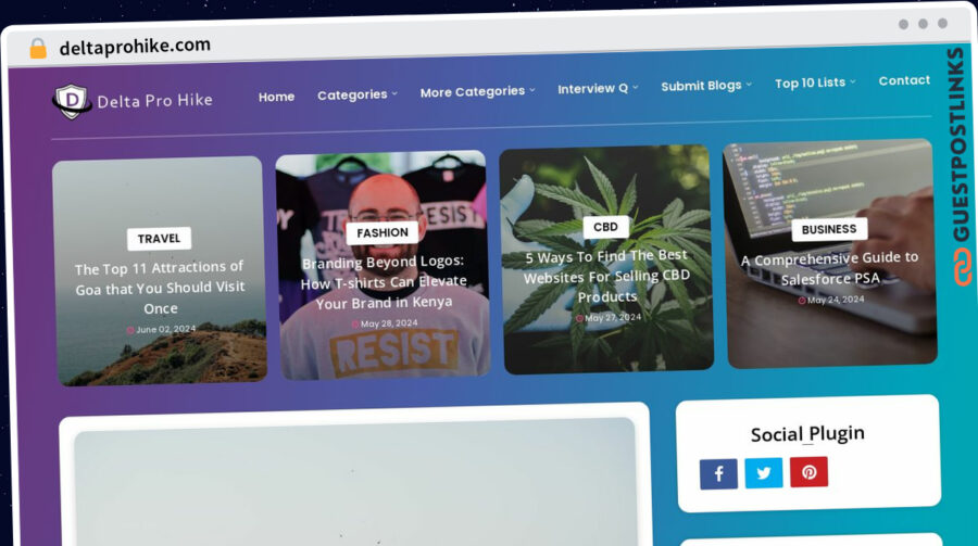 Publish Guest Post on deltaprohike.com