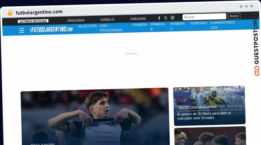 Publish Guest Post on futbolargentino.com