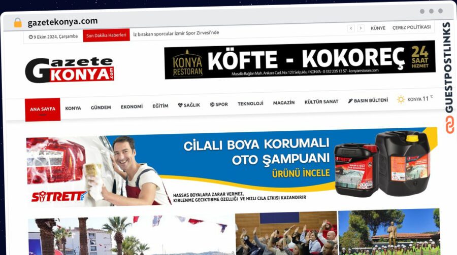 Publish Guest Post on gazetekonya.com