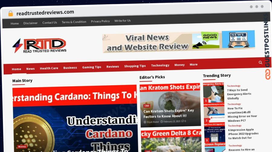 Publish Guest Post on readtrustedreviews.com
