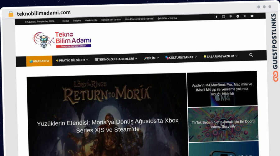 Publish Guest Post on teknobilimadami.com