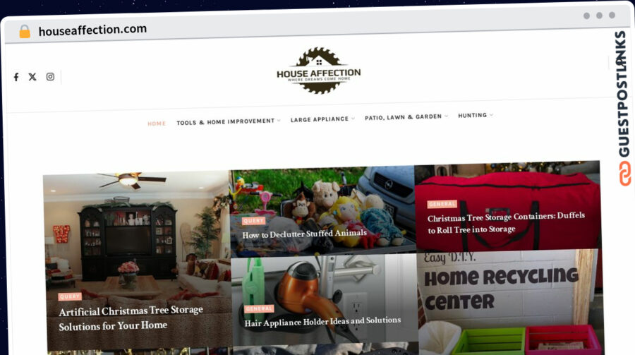 Publish Guest Post on houseaffection.com