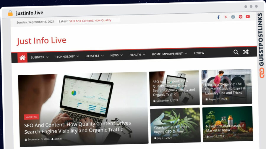 Publish Guest Post on justinfo.live