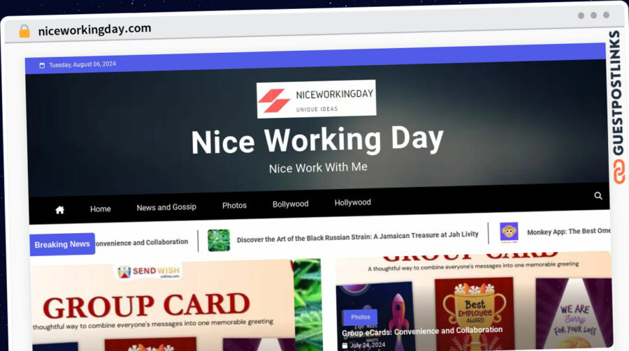 Publish Guest Post on niceworkingday.com