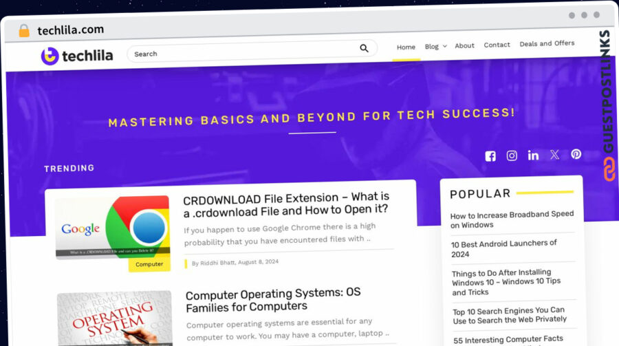 Publish Guest Post on techlila.com