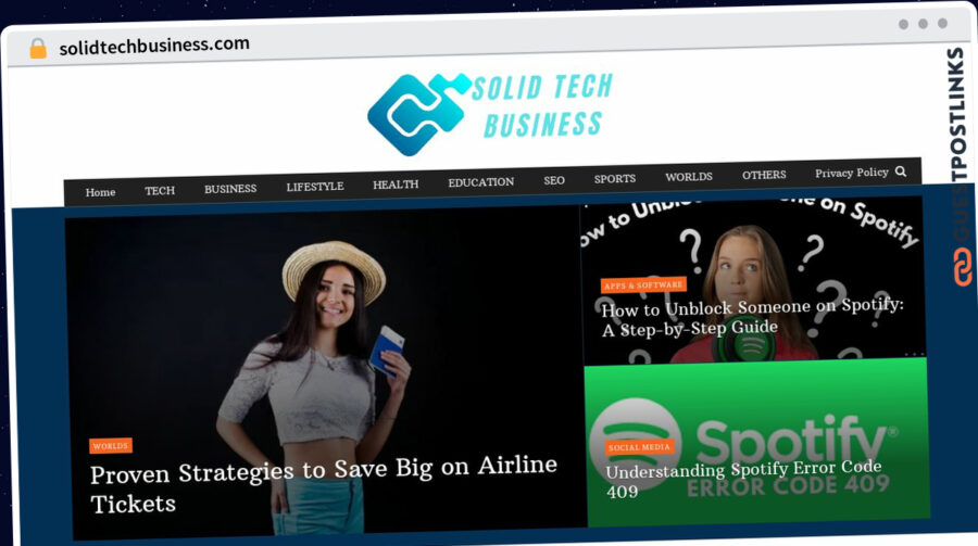 Publish Guest Post on solidtechbusiness.com