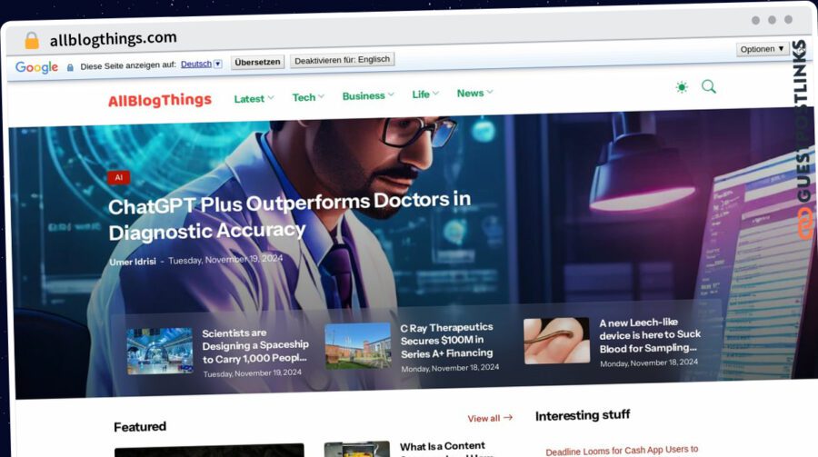 Publish Guest Post on allblogthings.com