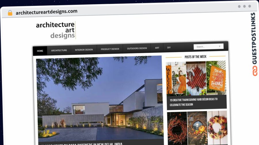 Publish Guest Post on architectureartdesigns.com
