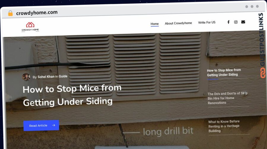 Publish Guest Post on crowdyhome.com