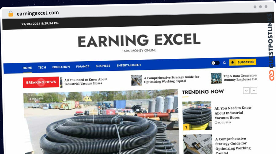 Publish Guest Post on earningexcel.com