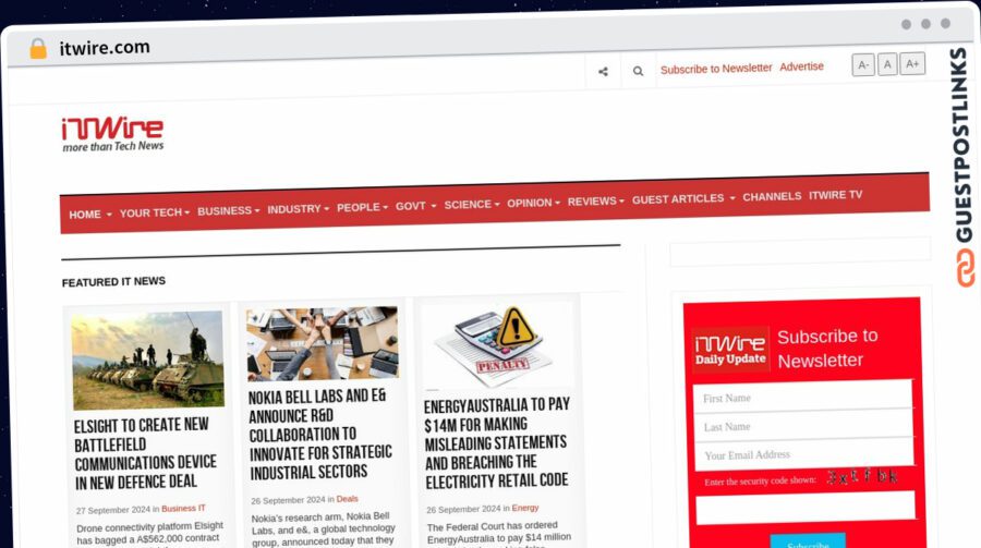 Publish Guest Post on itwire.com