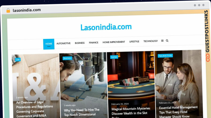 Publish Guest Post on lasonindia.com