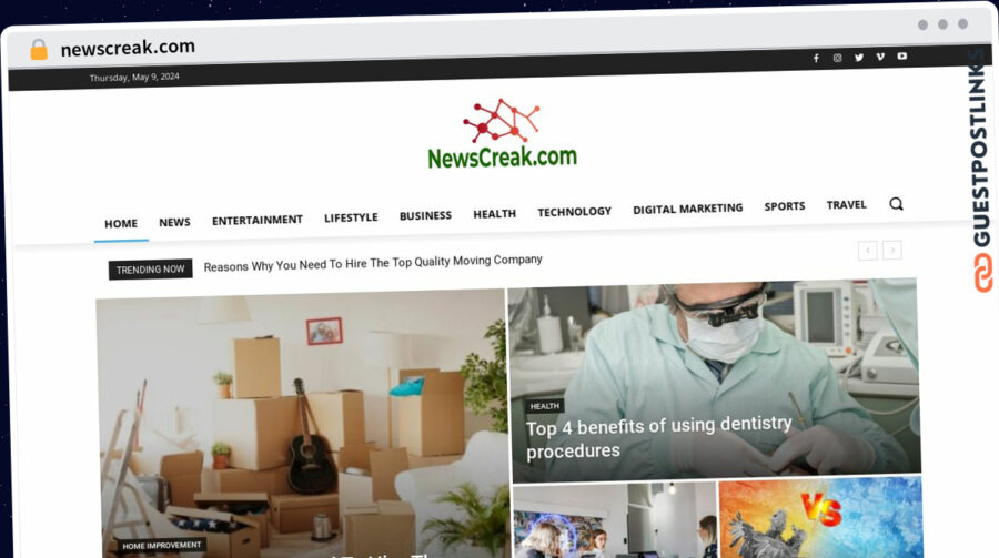 Publish Guest Post on newscreak.com