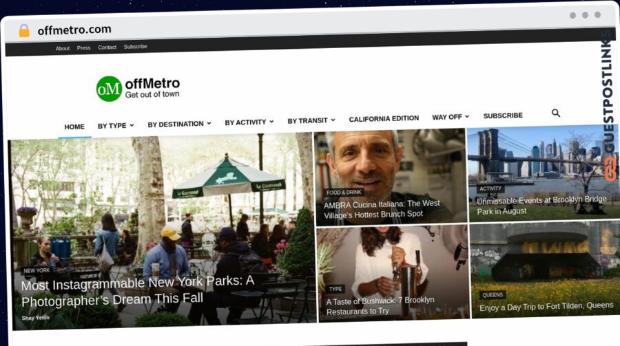 Publish Guest Post on offmetro.com