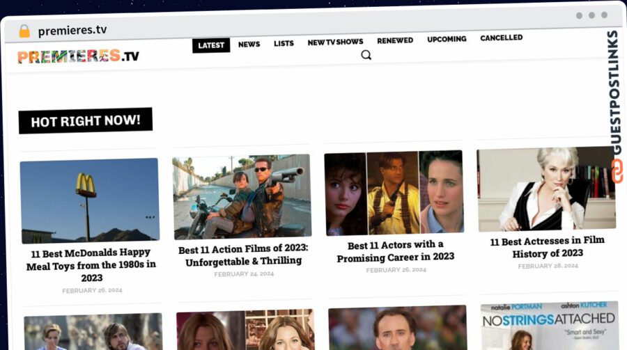 Publish Guest Post on premieres.tv