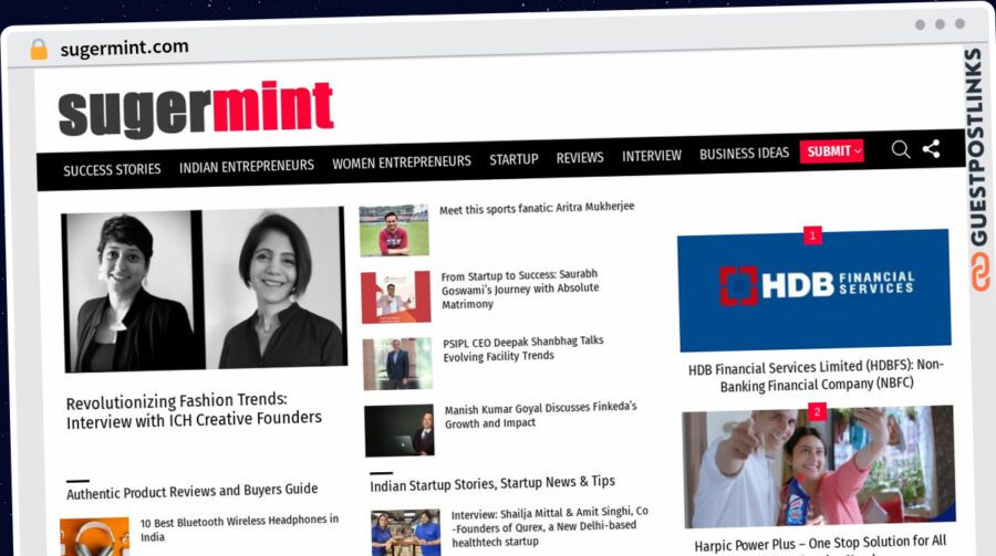 Publish Guest Post on sugermint.com