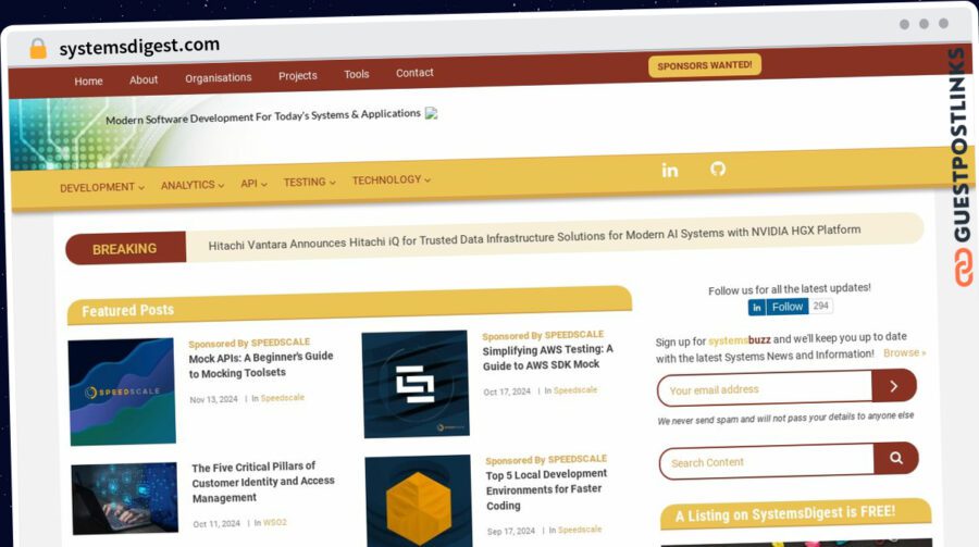 Publish Guest Post on systemsdigest.com
