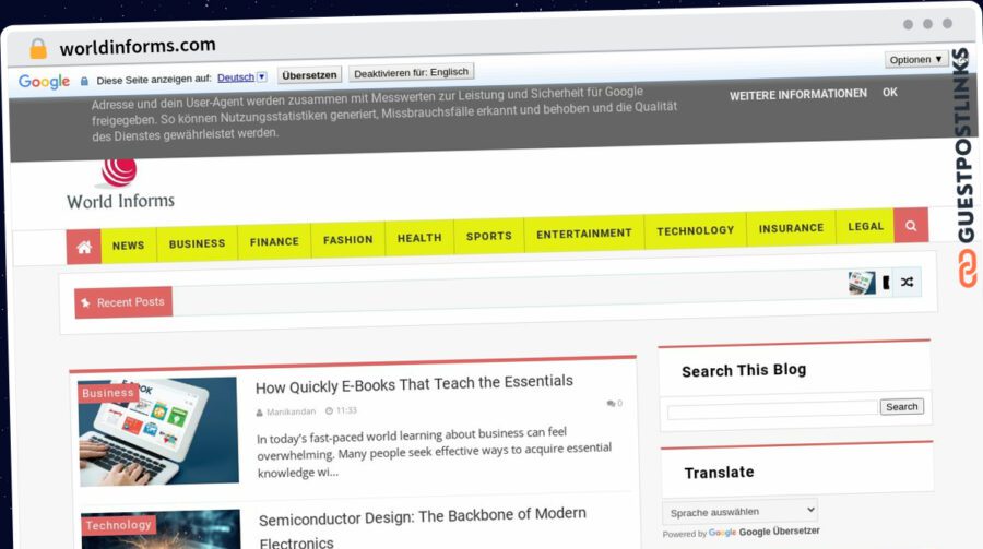 Publish Guest Post on worldinforms.com
