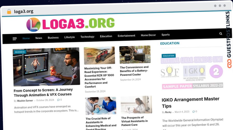 Publish Guest Post on loga3.org