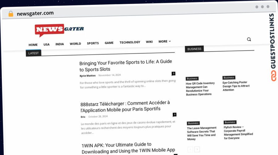 Publish Guest Post on newsgater.com