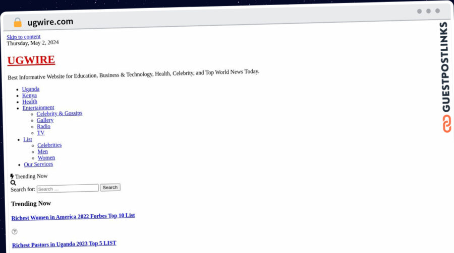 Publish Guest Post on ugwire.com