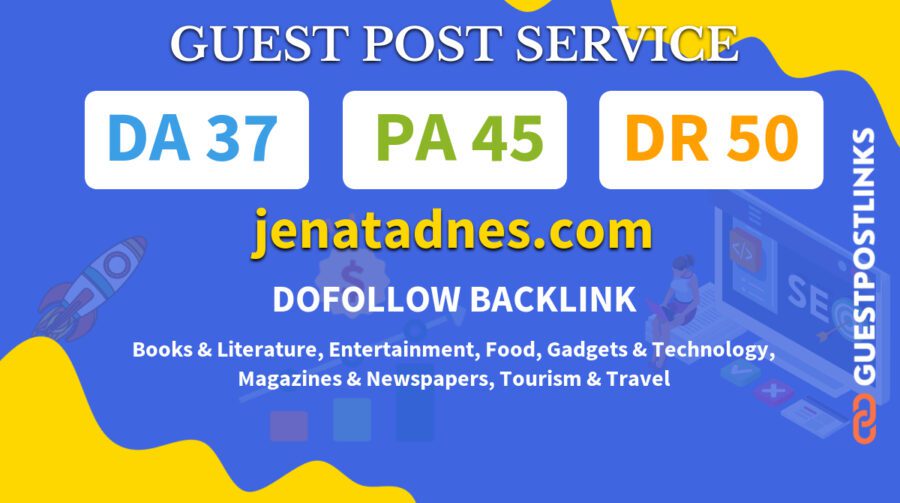 Buy Guest Post on jenatadnes.com