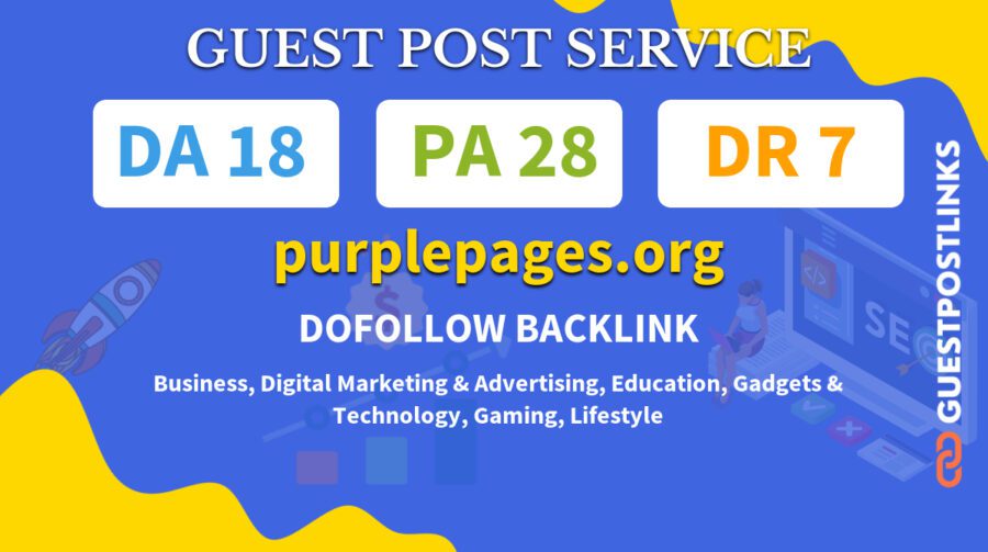 Buy Guest Post on purplepages.org