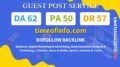 Buy Guest Post on timeofinfo.com