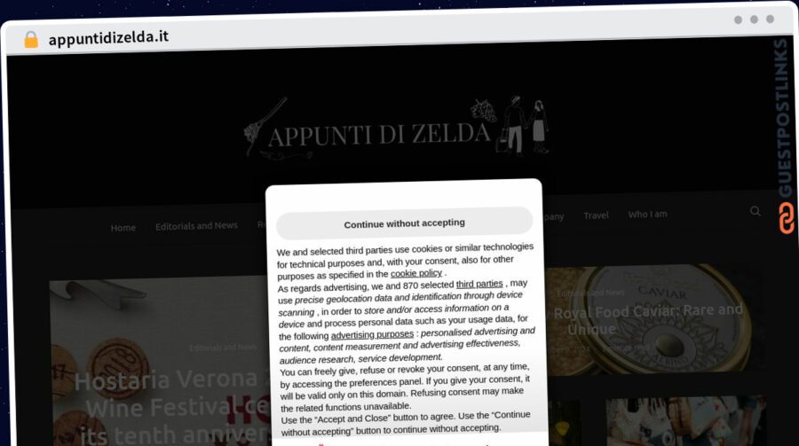 Publish Guest Post on appuntidizelda.it