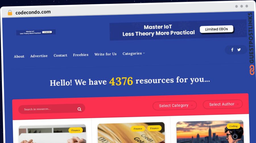 Publish Guest Post on codecondo.com
