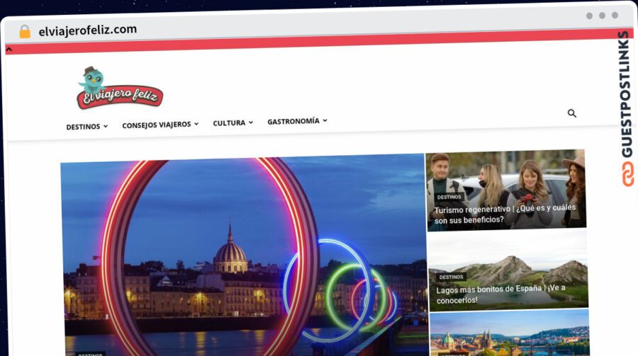 Publish Guest Post on elviajerofeliz.com