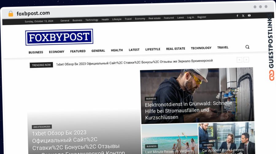 Publish Guest Post on foxbpost.com