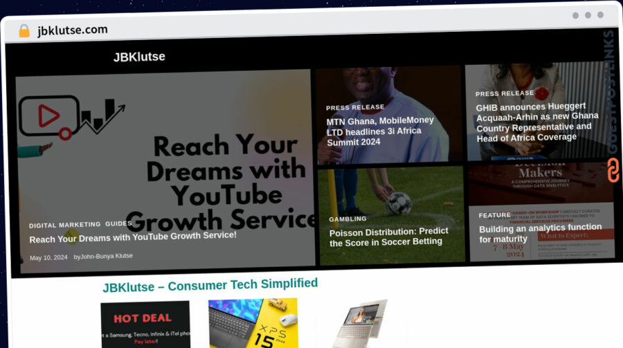 Publish Guest Post on jbklutse.com