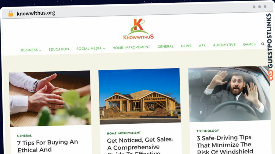 Publish Guest Post on knowwithus.org