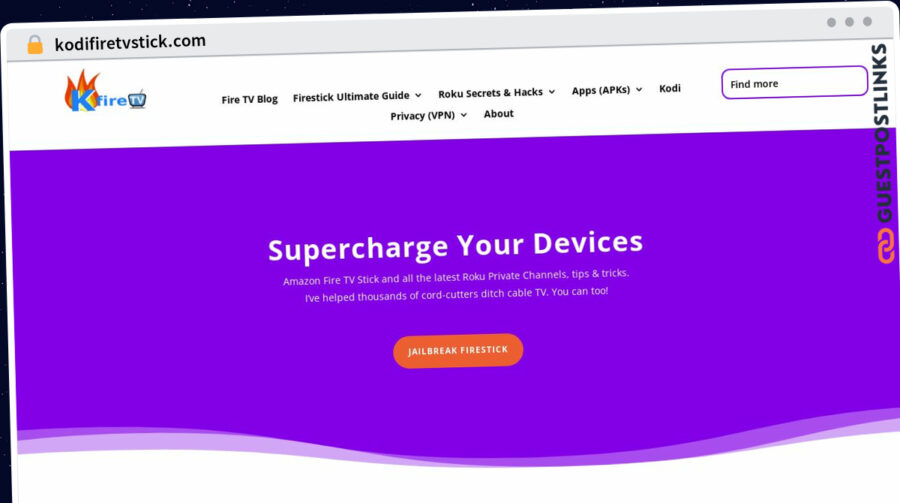 Publish Guest Post on kodifiretvstick.com