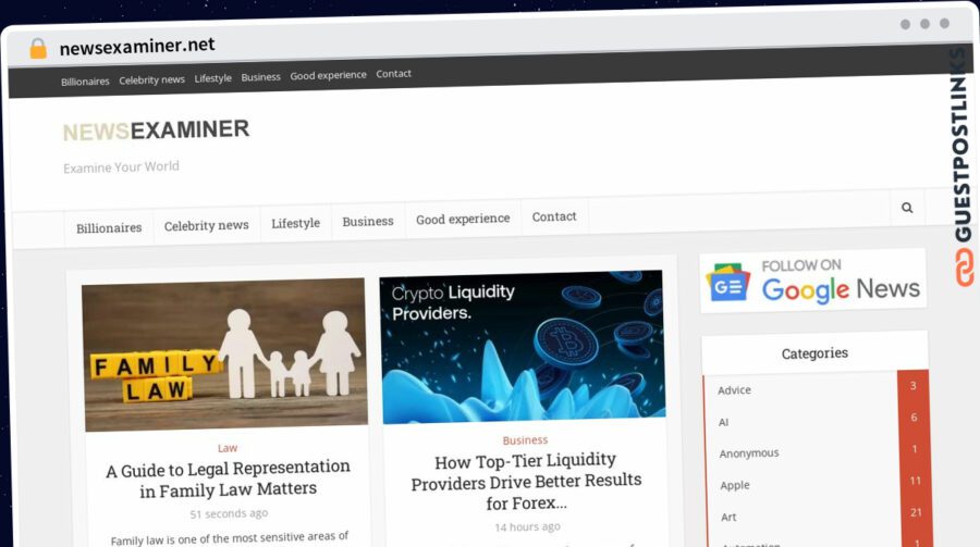 Publish Guest Post on newsexaminer.net
