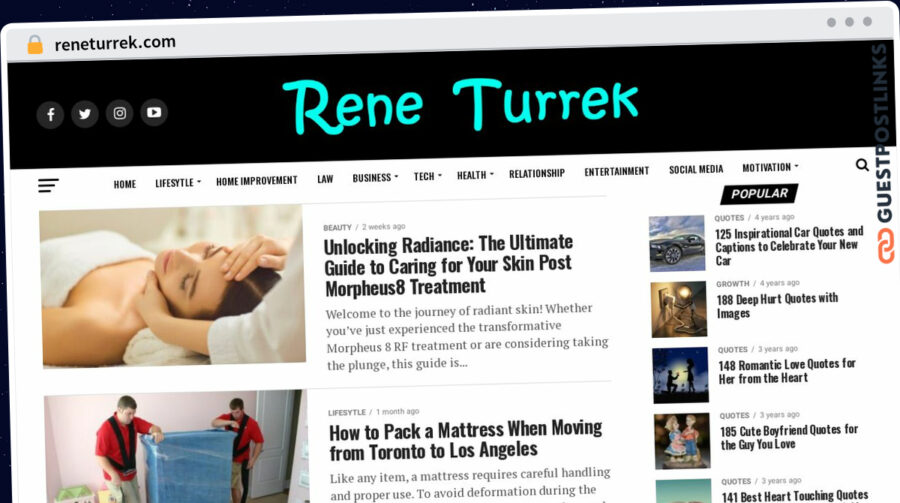 Publish Guest Post on reneturrek.com