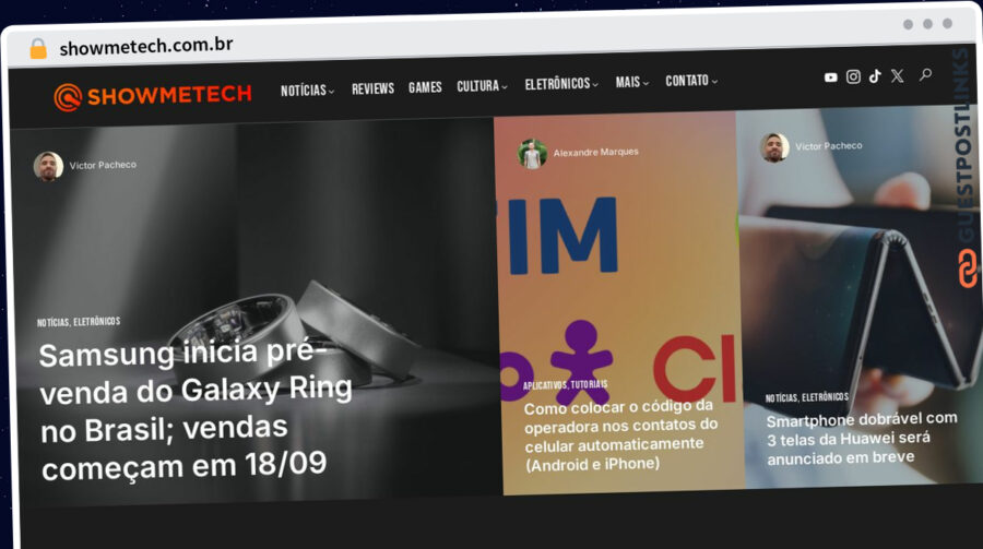 Publish Guest Post on showmetech.com.br