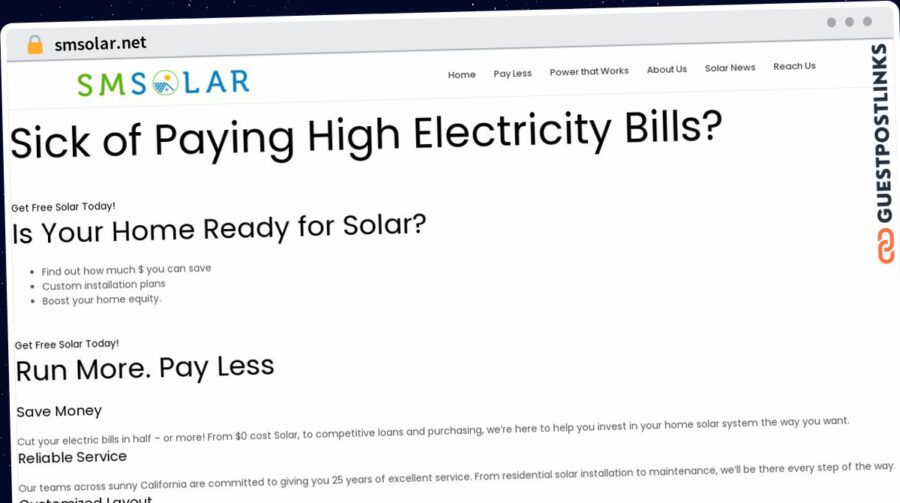 Publish Guest Post on smsolar.net