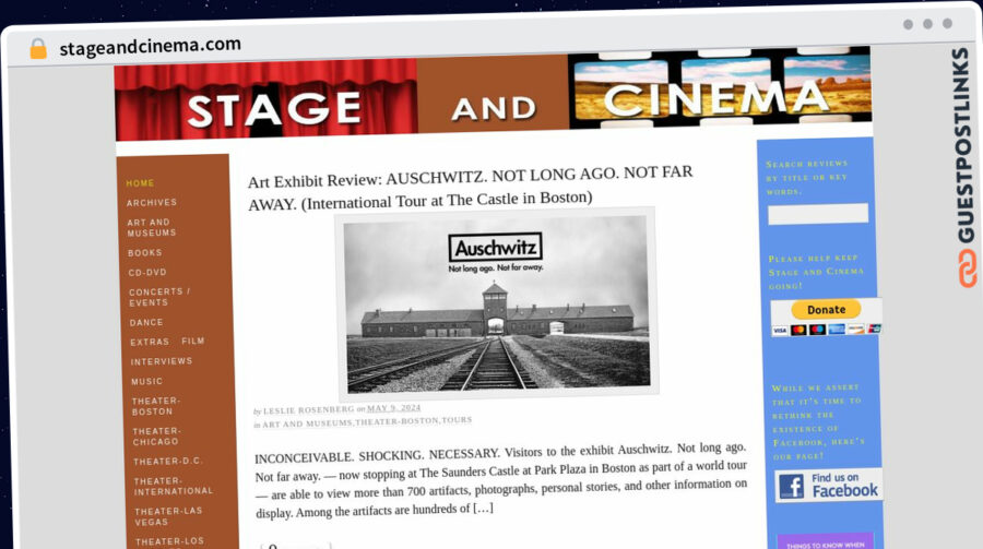 Publish Guest Post on stageandcinema.com