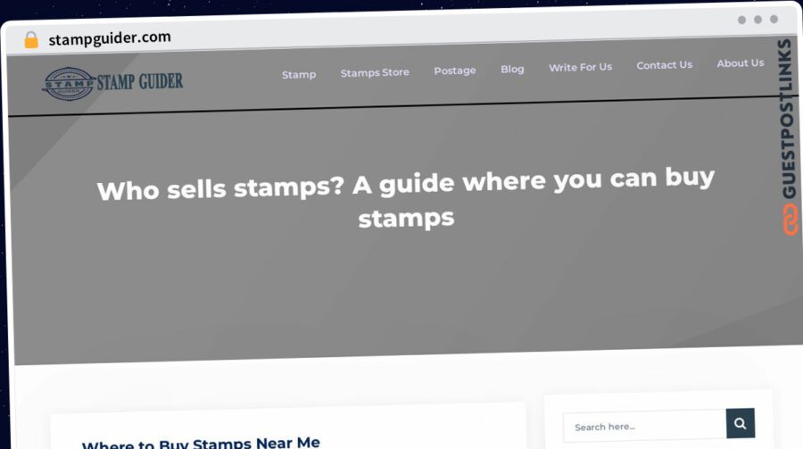 Publish Guest Post on stampguider.com