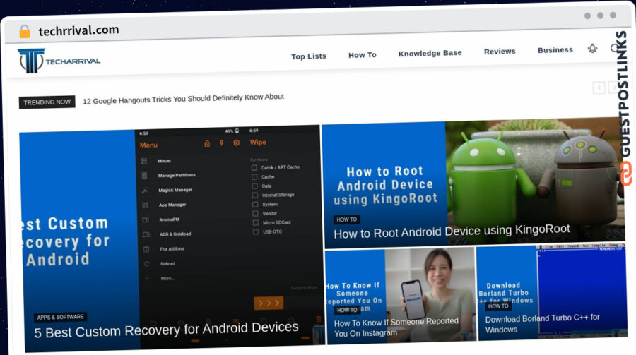 Publish Guest Post on techrrival.com